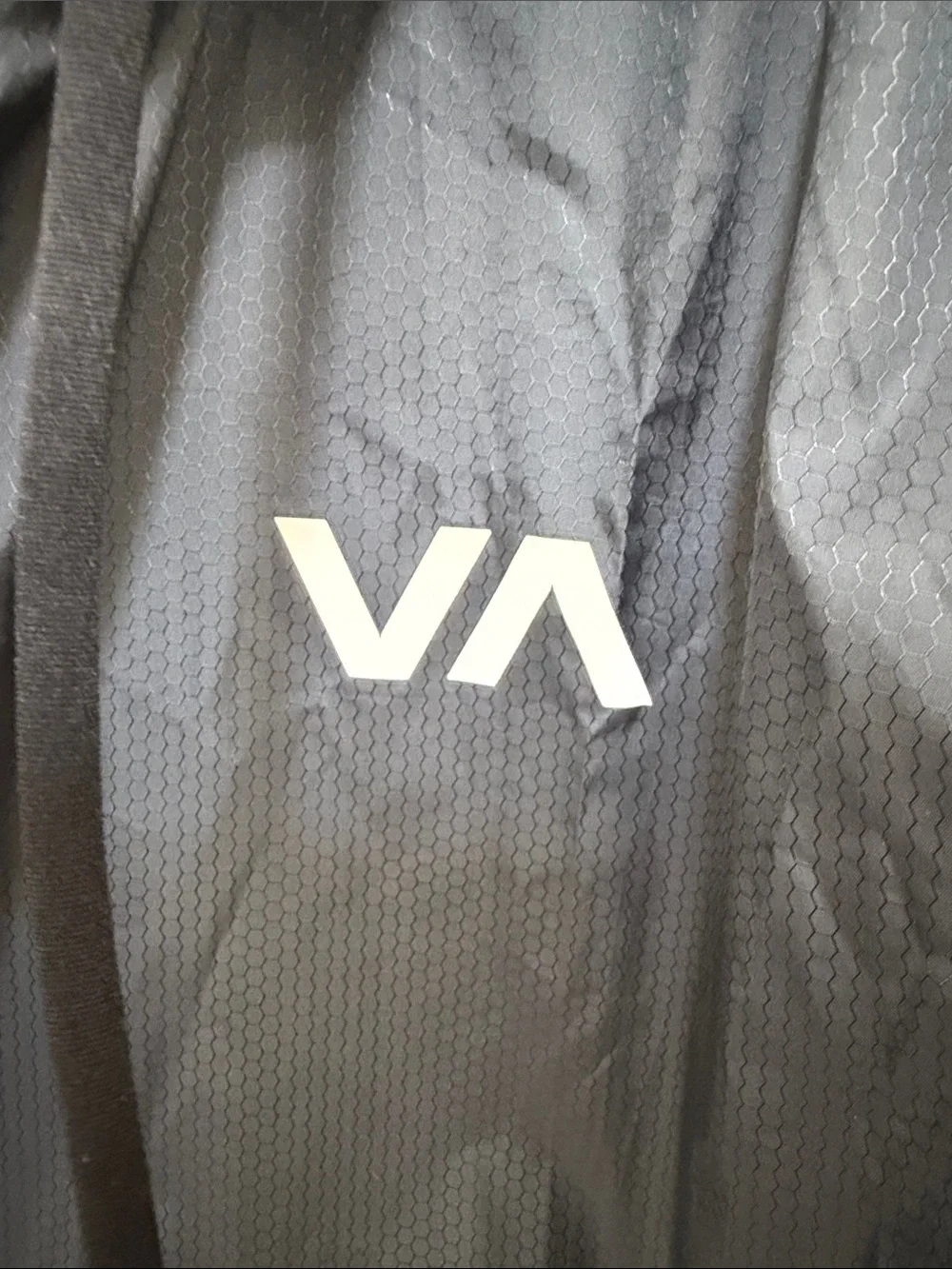 RVCA Men's Hooded Windbreaker Jacket - Charcoal Gray